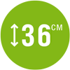 Высота матраса: 36 см Высота матраса: 36 см