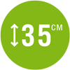 Высота матраса: 35 см Высота матраса: 35 см