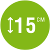 Высота матраса: 15 см Высота матраса: 15 см